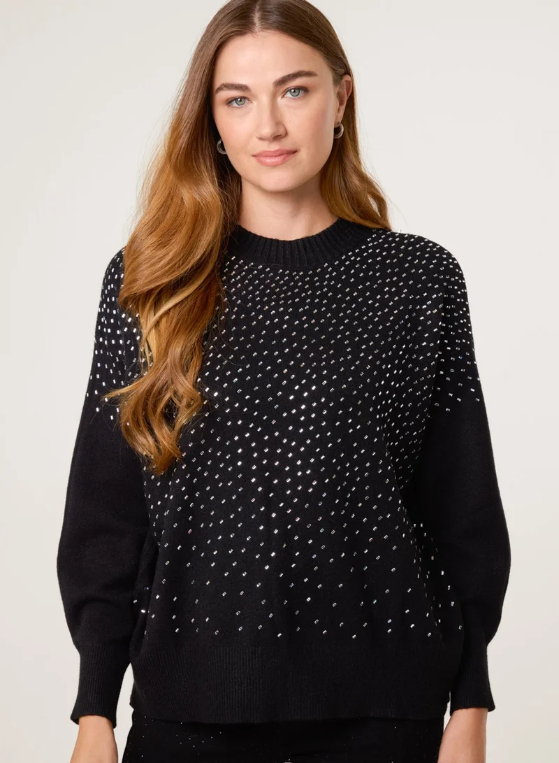 Blue Vanilla Diamante Jumper