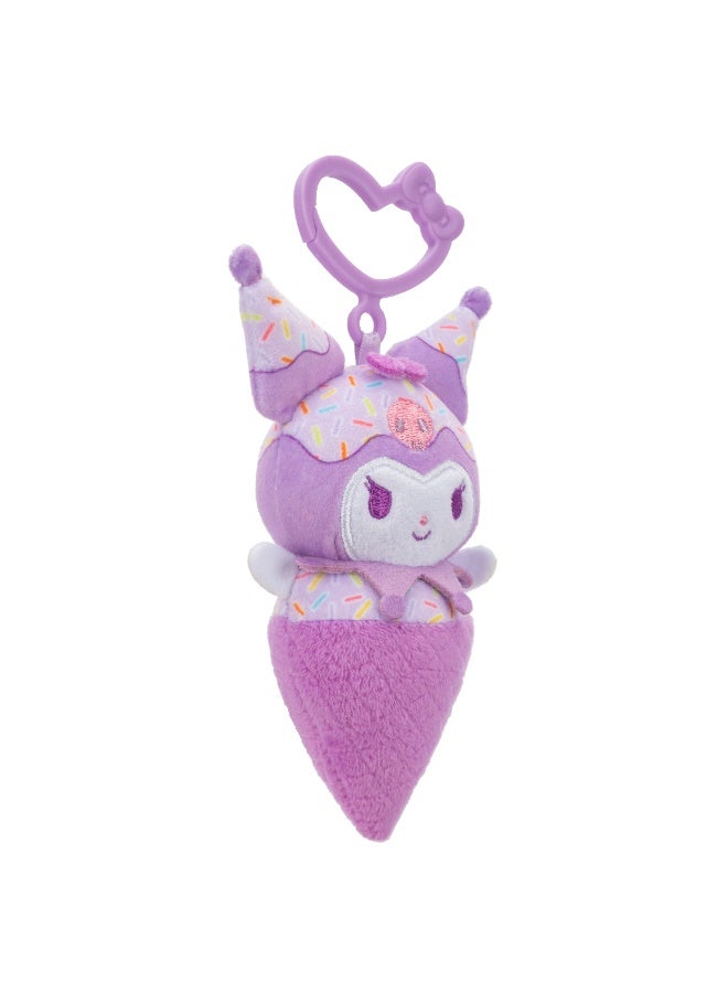 Hello Kitty هالو كيتي - دمية قماشية مع مشبك (دميّة قابلة للتعليق) (آيس كريم) (كورومي) W1 - Image 2