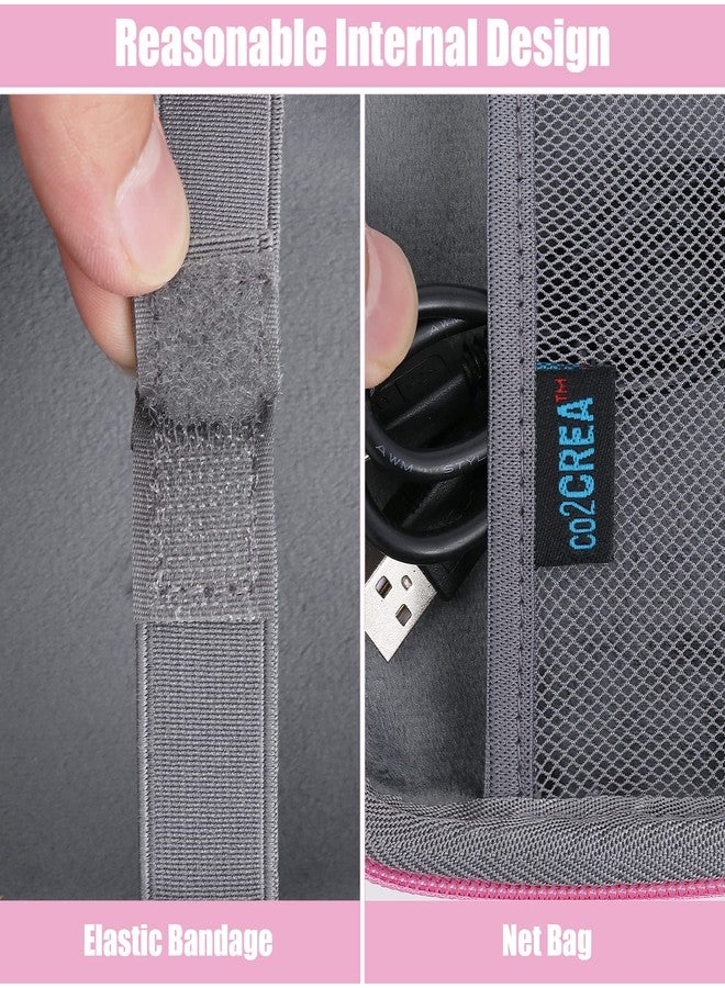 co2CREA Hard Case Replacement for VTech Kidizoom Duo/DX/Deluxe/Twist/Pix/Pix Plus Selfie Camera (Pink Case) - Image 3