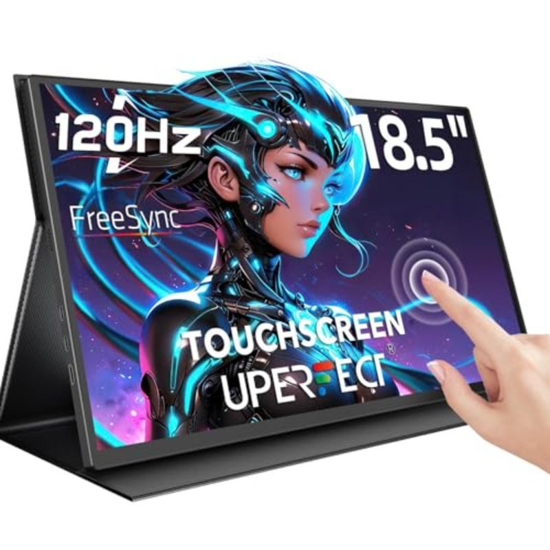 15.6 Inch Touchscreen Portable Monitor 120Hz 1ms Gaming Display FHD 1080P IPS HDR FreeSync 100 sRGB VESA Mountable Smart Cover Included External Screen for Laptop and Nintendo Switch - Image 1