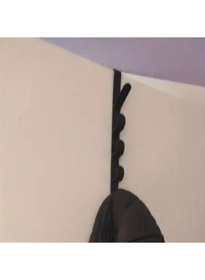 White Heavy Duty Plastic Door Hanger 4 Tier Storage No Drill Installation Wall Mounted Organizer - Image 5