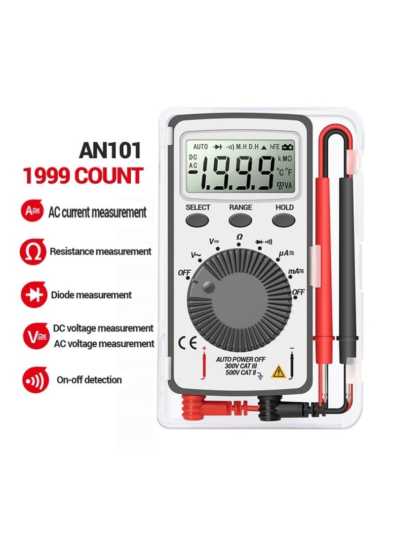 ANENG ANENG AN-101 Ultra-thin Mini Digital Display Voltage and Current Multimeter - Image 2
