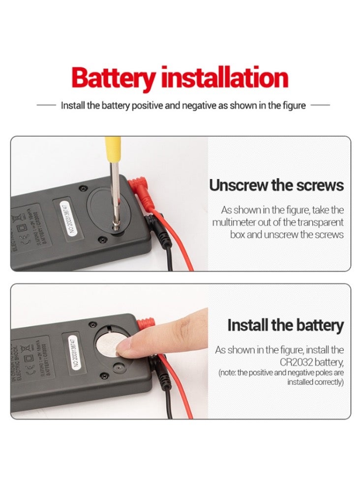 ANENG ANENG AN-101 Ultra-thin Mini Digital Display Voltage and Current Multimeter - Image 5