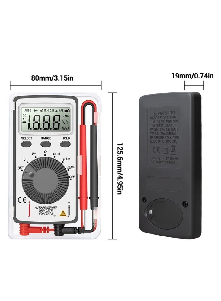ANENG ANENG AN-101 Ultra-thin Mini Digital Display Voltage and Current Multimeter - Image 3