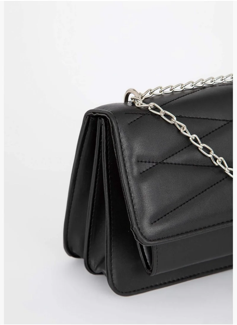 DeFacto Faux Leather Chain Detail Shoulder Bag
