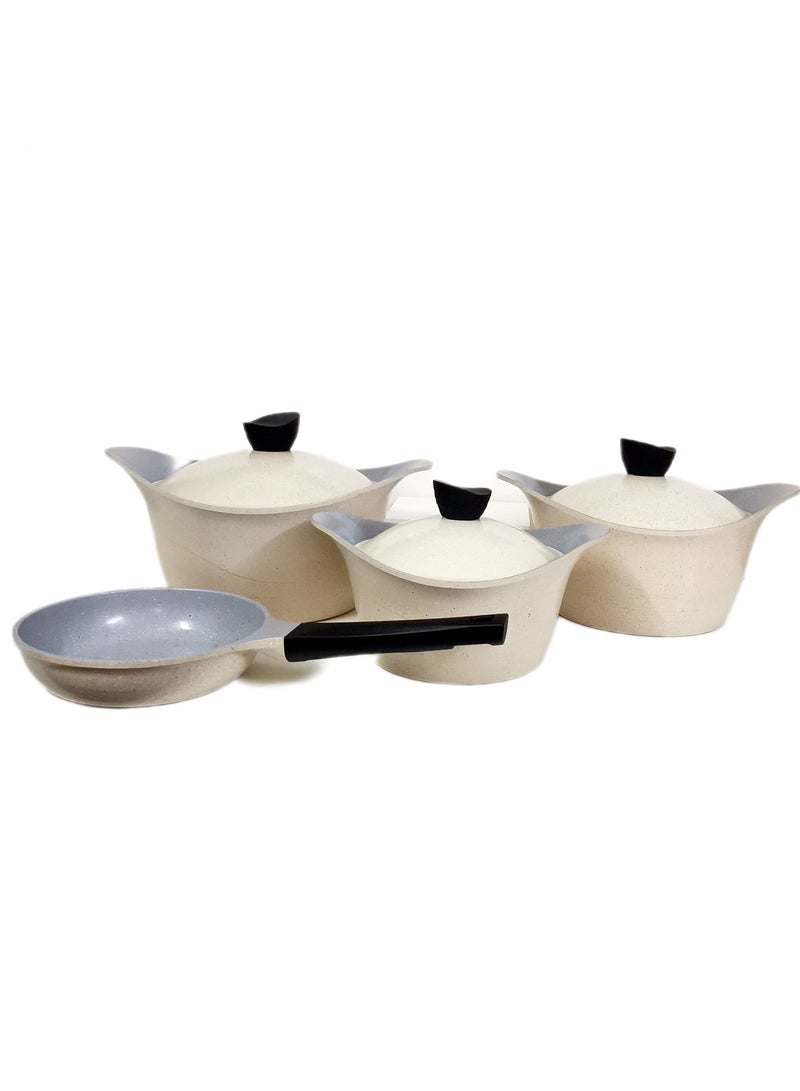 Badraig Seven pieces granite cookware set - Image 4