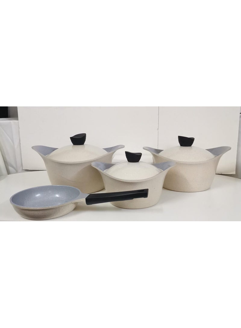 Badraig Seven pieces granite cookware set - Image 2