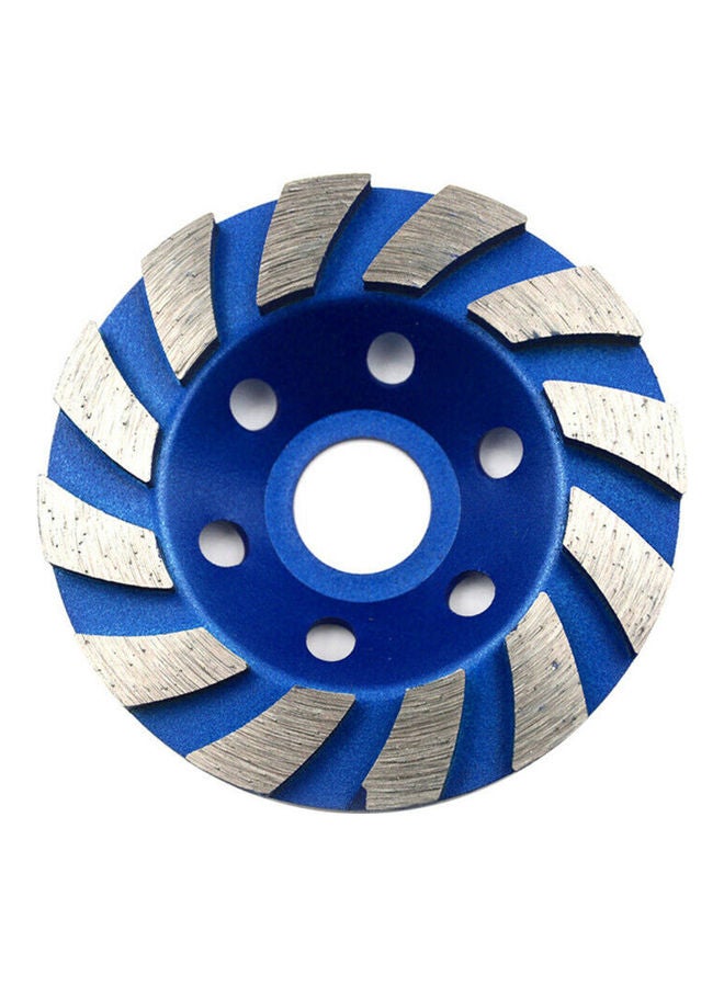 NIBEMINENT Diamond Segment Grinding Wheel Blue/Silver 4inch  - Image 1