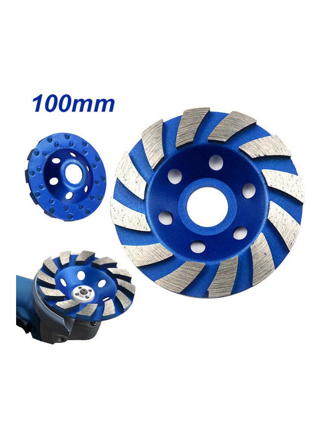 NIBEMINENT Diamond Segment Grinding Wheel Blue/Silver 4inch  - Image 3