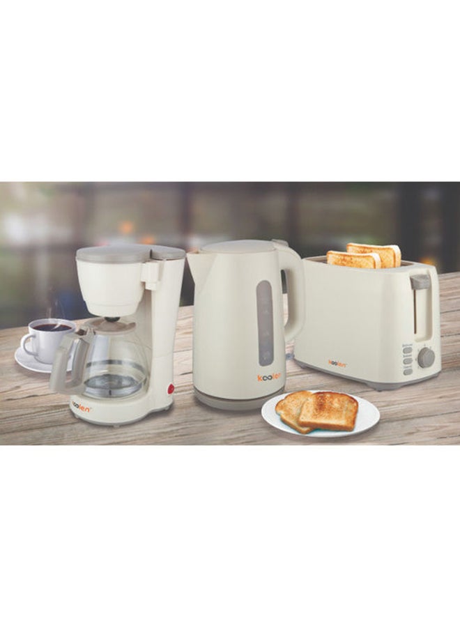 KOOLEN Coffee Maker And Electric Kettle With Toaster Breakfast Set 1.75 L 600 W 800107004/800107003/800107002 Cream - Image 5