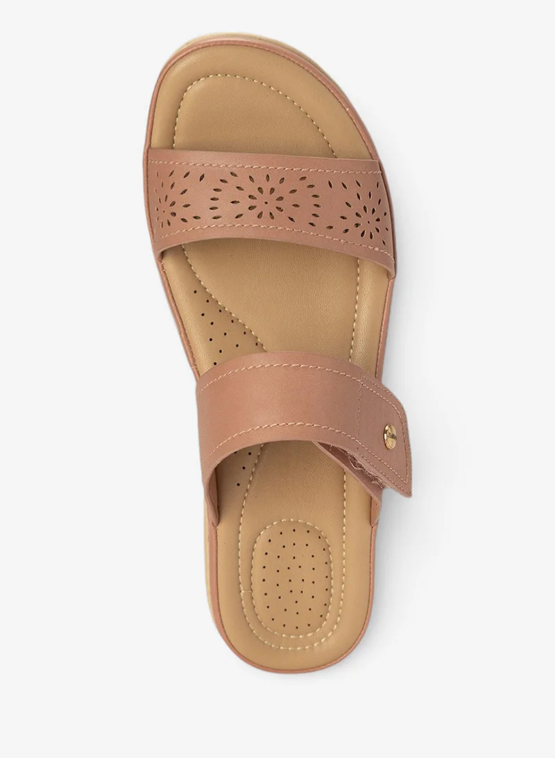 Bata Pink Dual‑Strap Comfort Slide Sandals for Women | Best Price UAE
