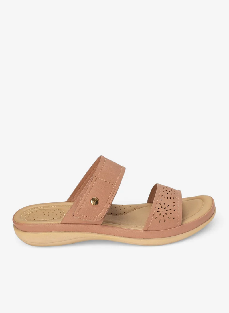 Bata Dual‑Strap Comfort Slide Sandals