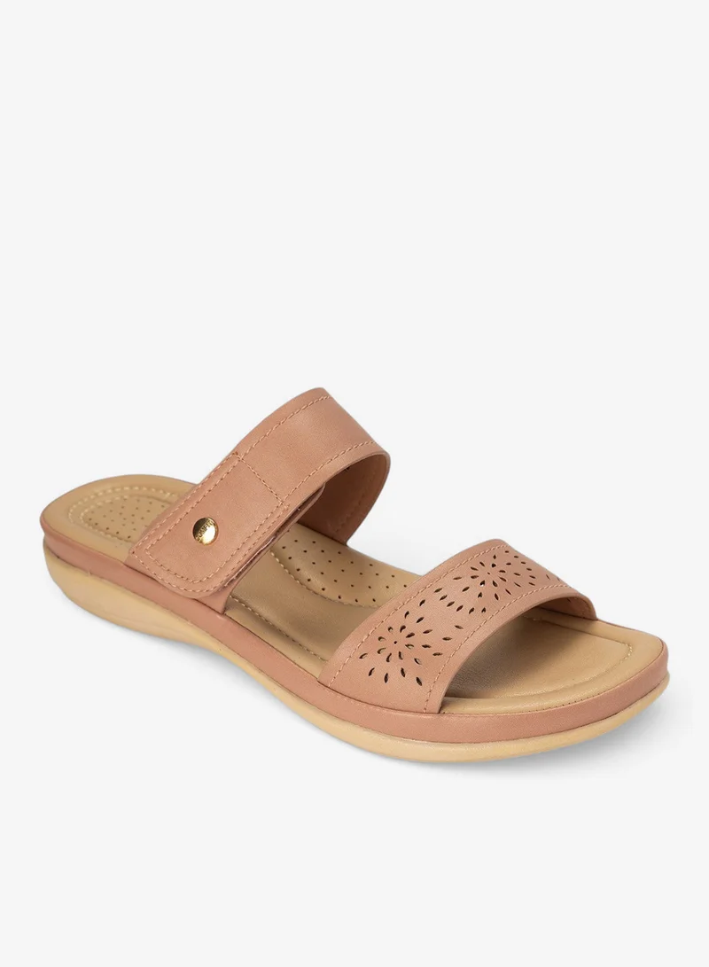 Bata Dual‑Strap Comfort Slide Sandals