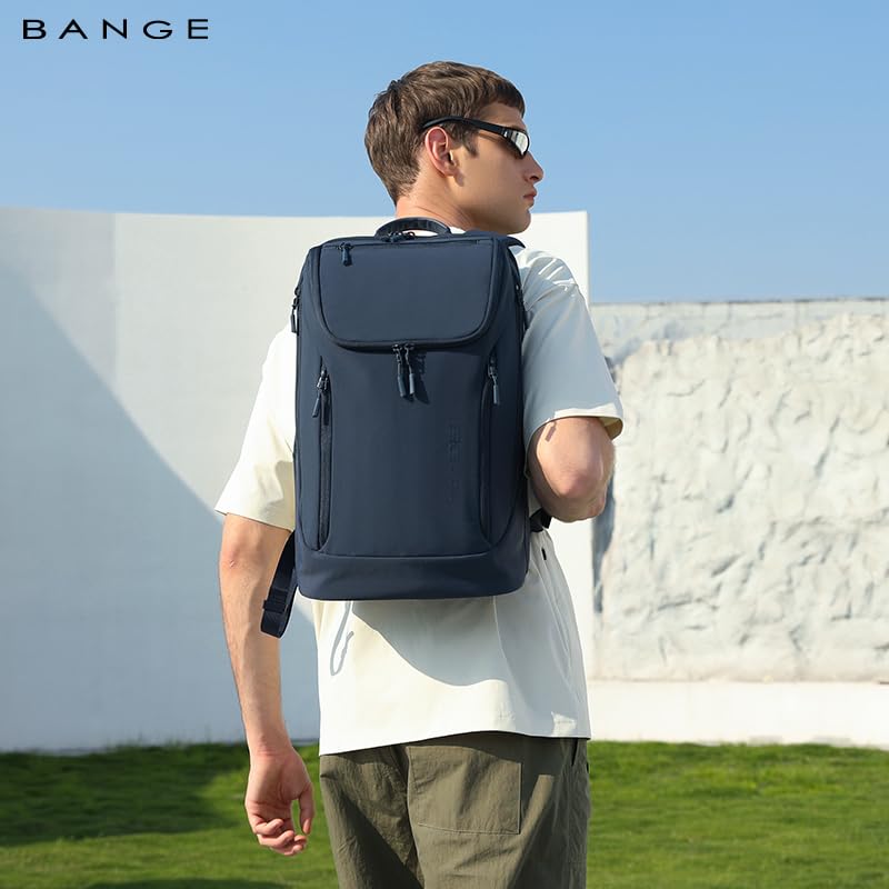 Red Lemon BANGE Captain Business Smart Backpack Waterproof fit 15.6 Inch Laptop Backpack, Travel Durable Backpack for Men and Women (Blue - Version 2.0) - Image 2
