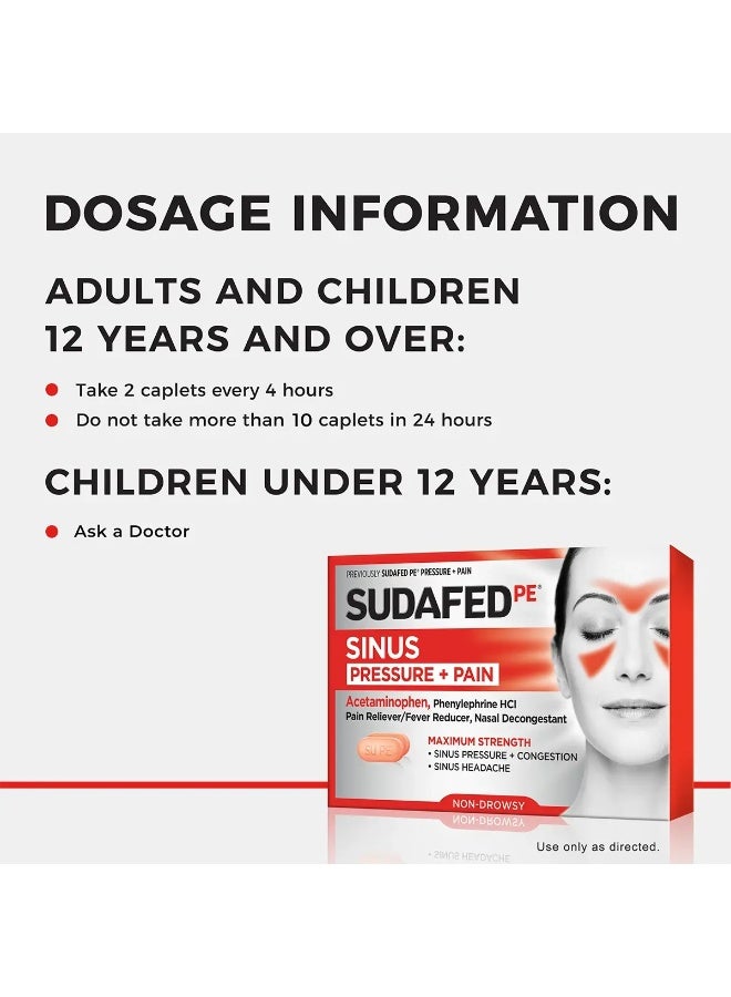 Sudafed Sinus Pressure & Pain (24 tablets) - Image 3