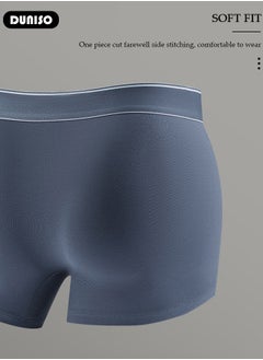 DUNISO 3 Pack Men's Briefs Set Men's Cotton Boxers Short Briefs Underwear Breathable and Soft Underpants with High Elastic Waistband  - Image 3