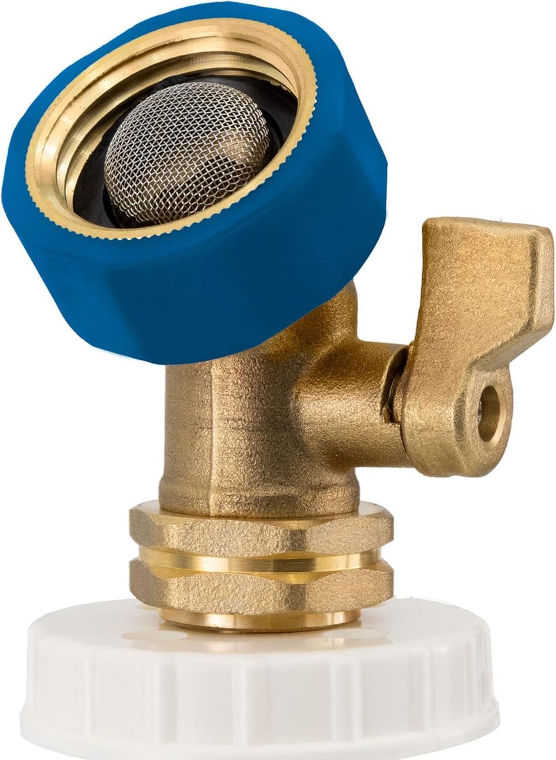 RecPro RV Secure Hands Free Water Tank Fill | Clear Tube | Brass Shut-Off | City Water Fill - Image 1