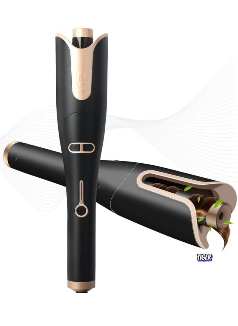 TIGER Automatic Ceramic Hair Curler for Curly Hair – 360° Rotation, Multi-Speed Settings, Ceramic Technology for Smooth & Long-Lasting Curls – Professional Curling Iron (DX1354)  - Image 1