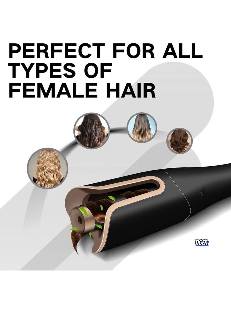 TIGER Automatic Ceramic Hair Curler for Curly Hair – 360° Rotation, Multi-Speed Settings, Ceramic Technology for Smooth & Long-Lasting Curls – Professional Curling Iron (DX1354)  - Image 5
