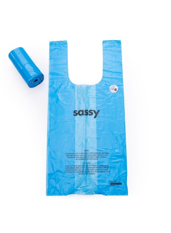 Sassy أكياس حفاضات ساسي القابلة للتصرف 200 عد (عبوة من 6) ، زرقاء ، مقاس واحد - Image 5