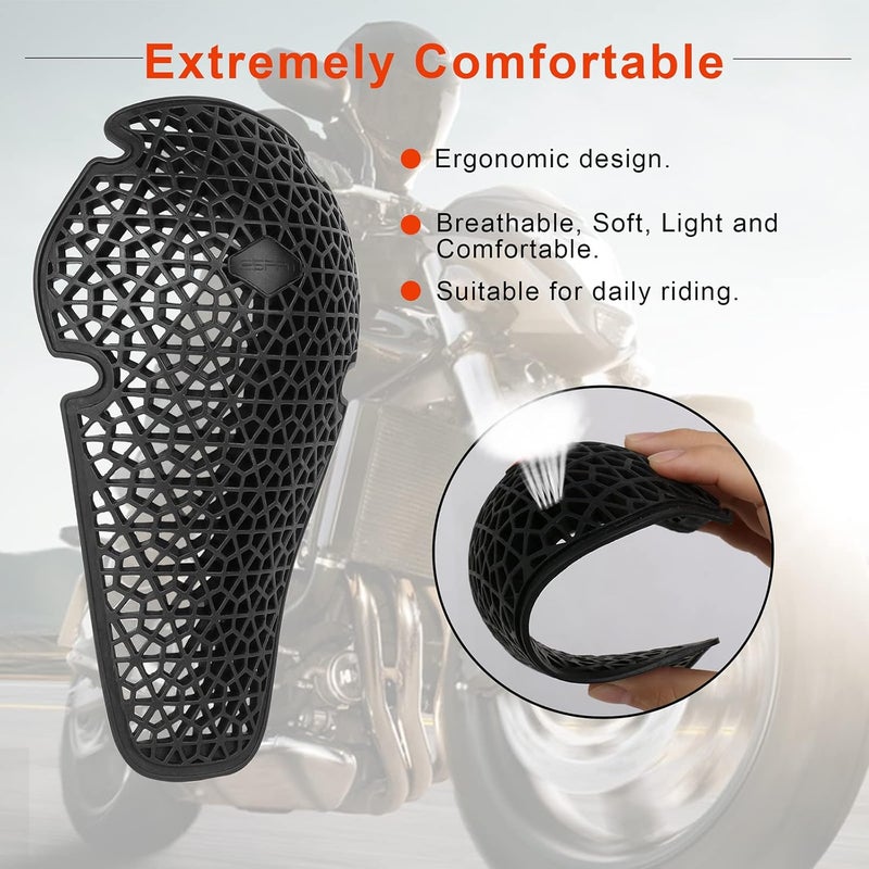 surlim EMP Elbow Knee Protector CE Armor Inserts Motorcycle Knee Elbow Pads [Pair] - Image 4