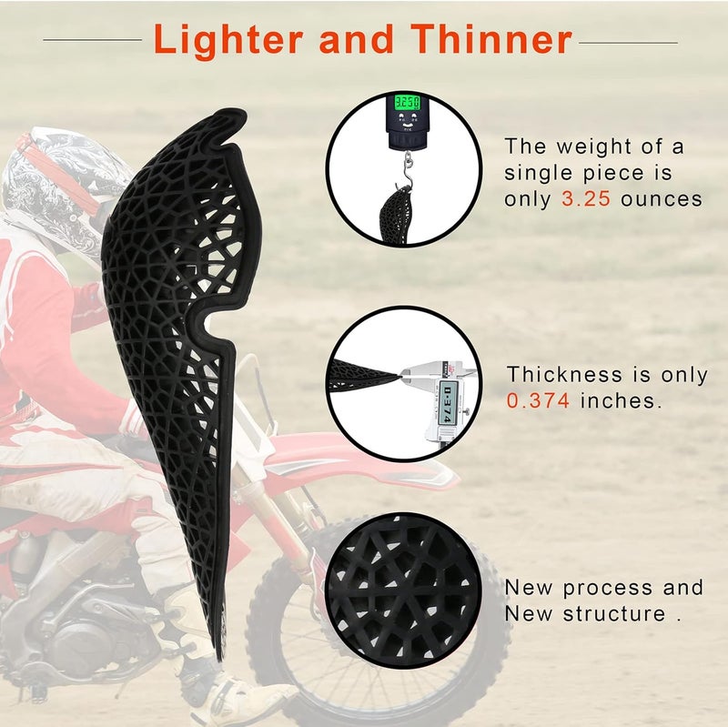 surlim EMP Elbow Knee Protector CE Armor Inserts Motorcycle Knee Elbow Pads [Pair] - Image 2