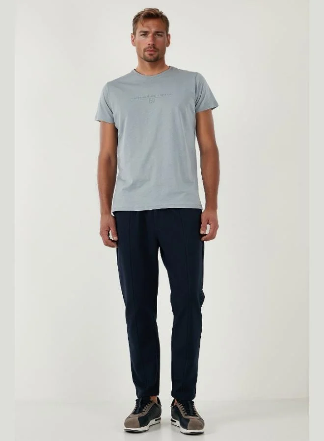 Buratti Cotton Regular Fit High Waist Straight Leg Grass Jogger Pants Men's PANTS 5908058