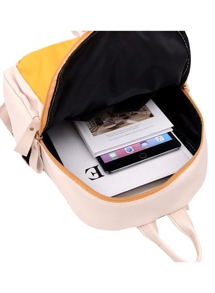 Mark Fairwhale New Korean Casual Versatile Contrasting Color Backpack - Image 3