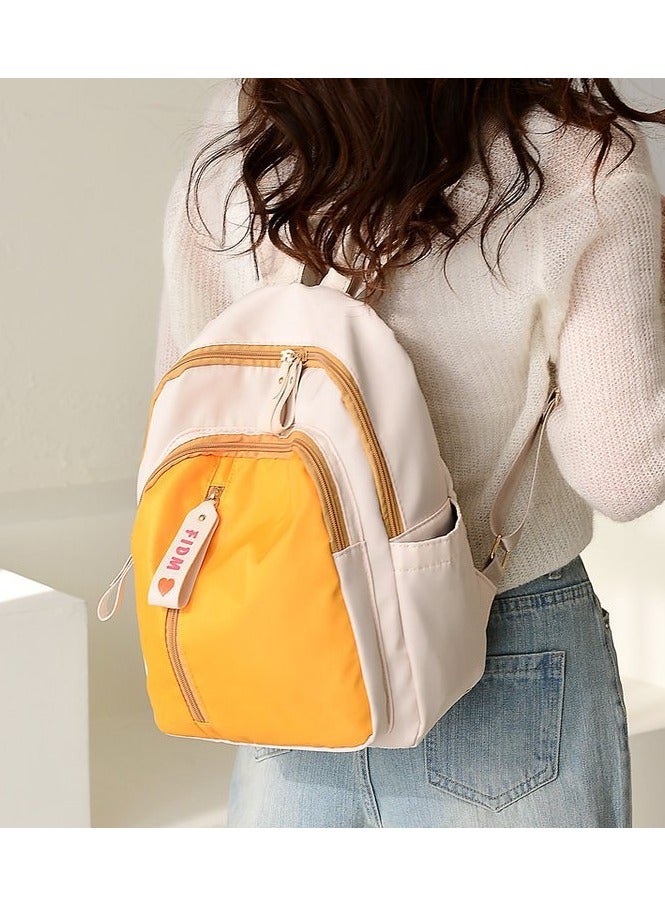 Mark Fairwhale New Korean Casual Versatile Contrasting Color Backpack - Image 1