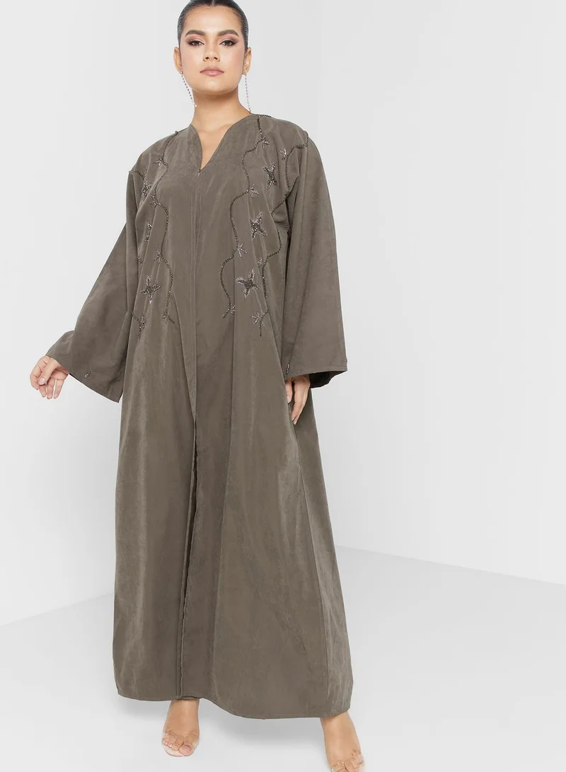hayas closet Embellished Abaya