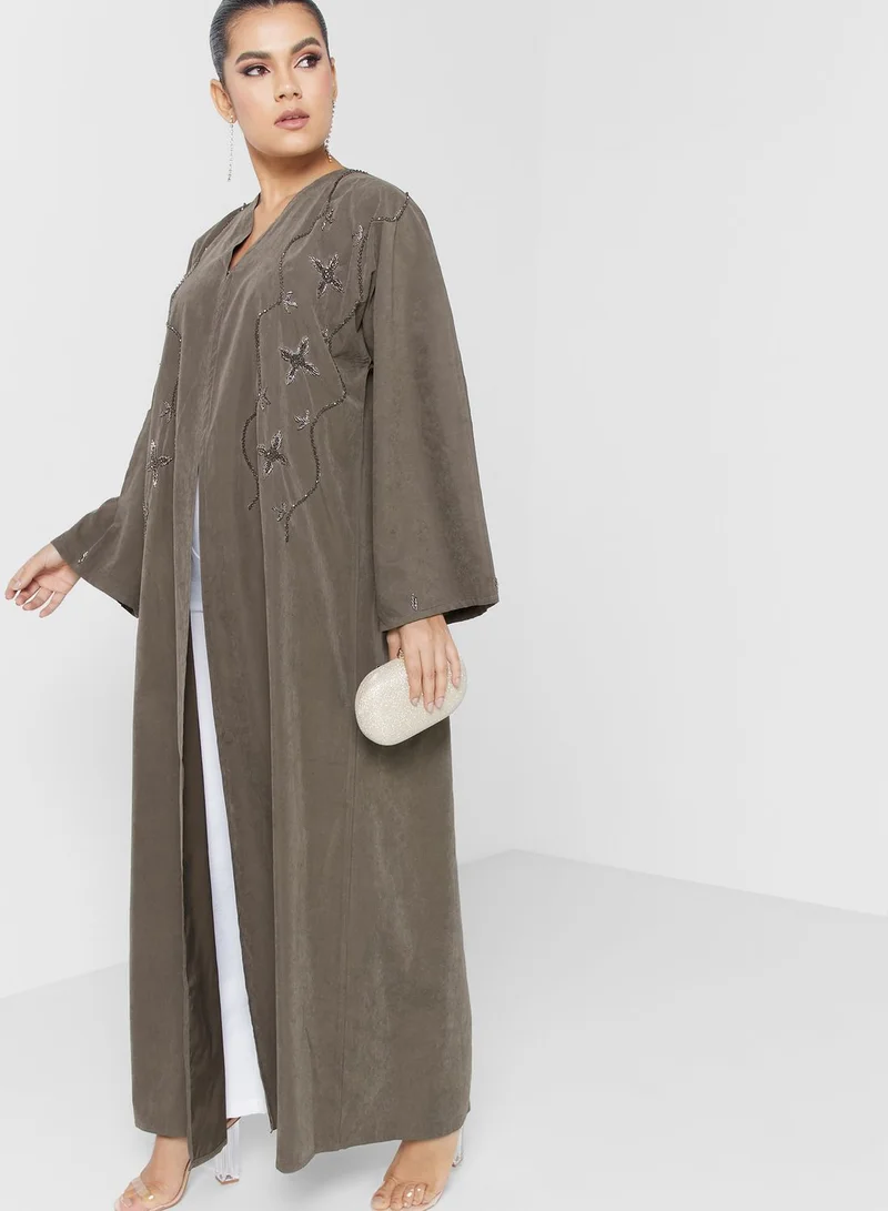 hayas closet Embellished Abaya