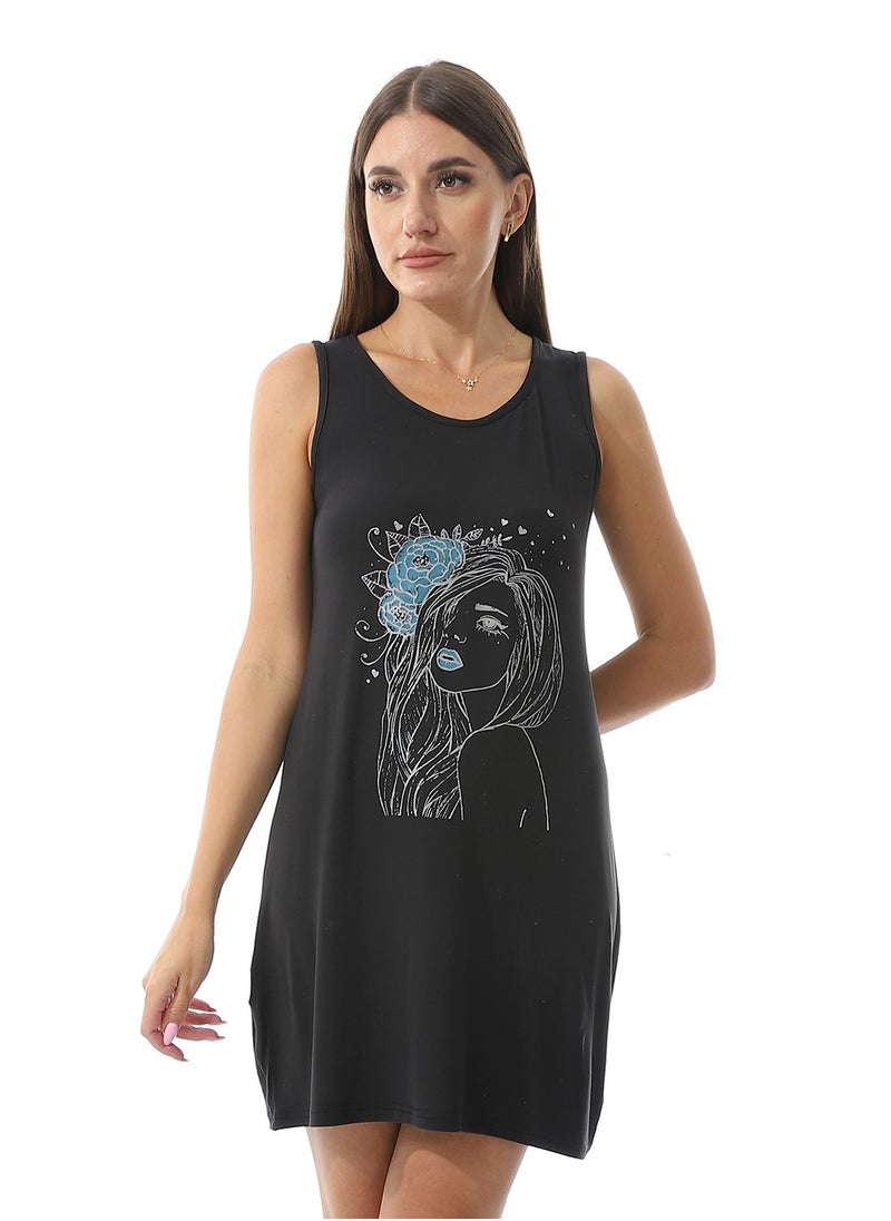 Caesar Home Wear Sleep Shirt Cash Mayo Dress Printed Photo  - Image 1