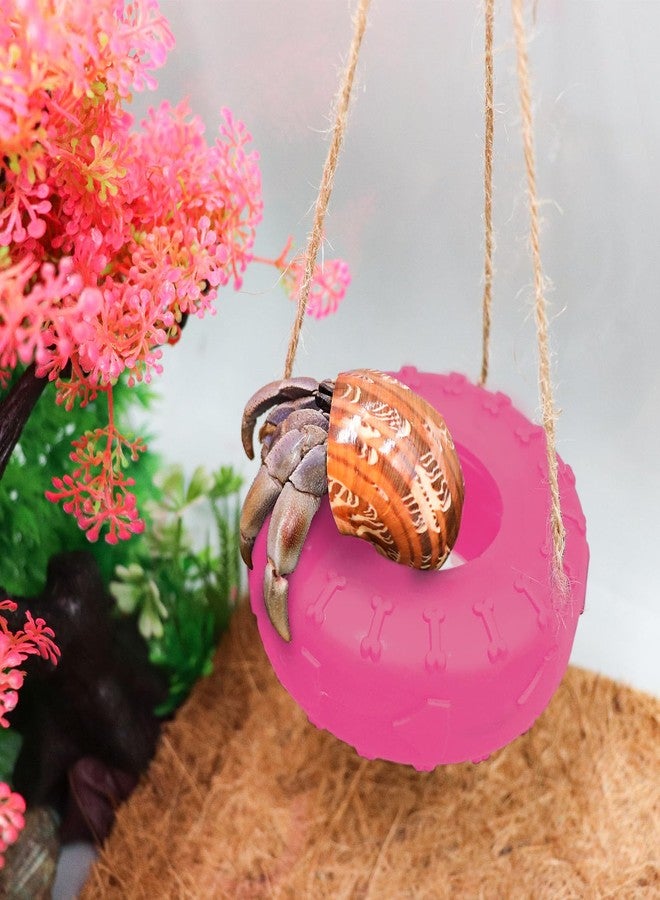 Neeenn Hermit Crab Tire Swing Toy, Hermit Crab Climbing Toy, Reptile Tank Aquarium Decoration Accessory, Suitable for Small to Medium Sized Hermit Crabs, 3.7 Inches in Diameter - Image 4