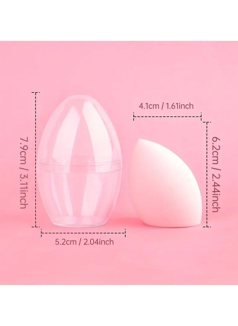 Goolsky 1pc Makeup Sponge With 1pc Storage Box, Beauty Blender Concealer Sponge Applicator For Foundation, Creams And Powders, Wet And Dry Use  - Image 2
