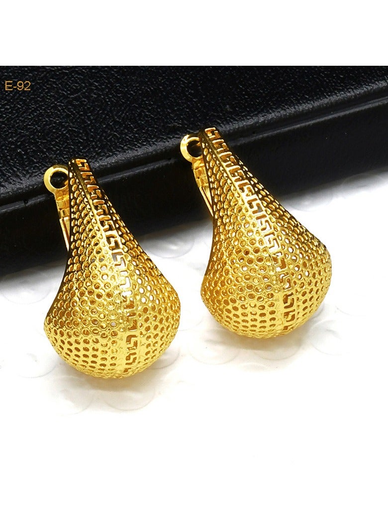 JOOLI Women Earrings Gold Jewelry Fashion Style Wealthy Ladies Wedding Jewellery - Image 3