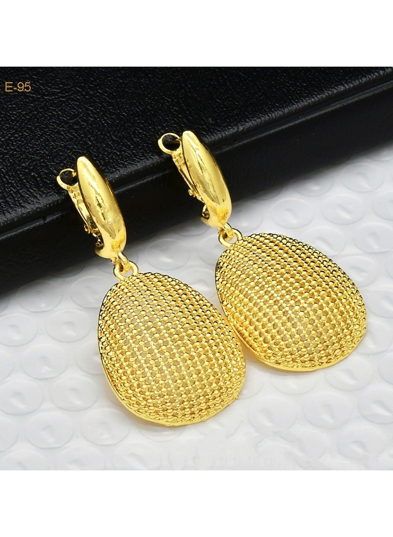 JOOLI Women Earrings Gold Jewelry Fashion Style Wealthy Ladies Wedding Jewellery - Image 4
