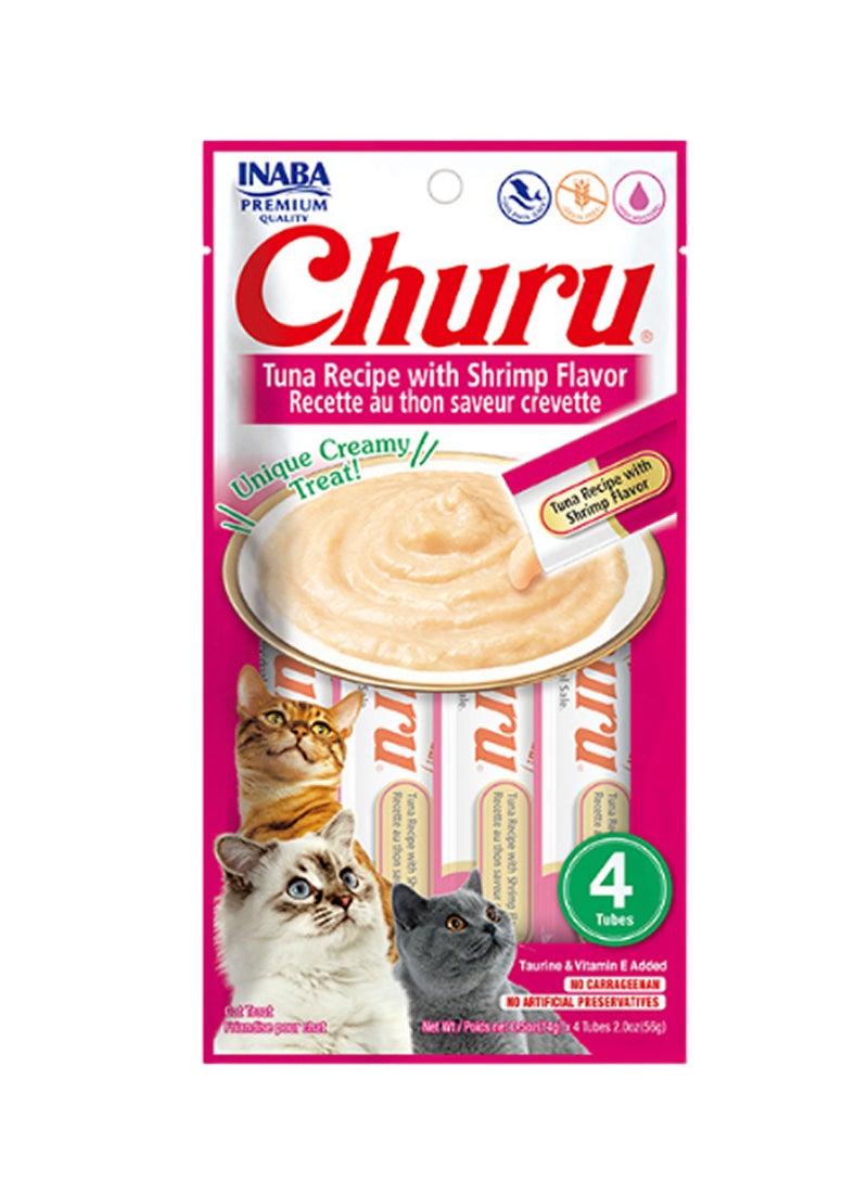 INABA علاج القطط بنكهة التونة مع الروبيان من تشورو - Image 1