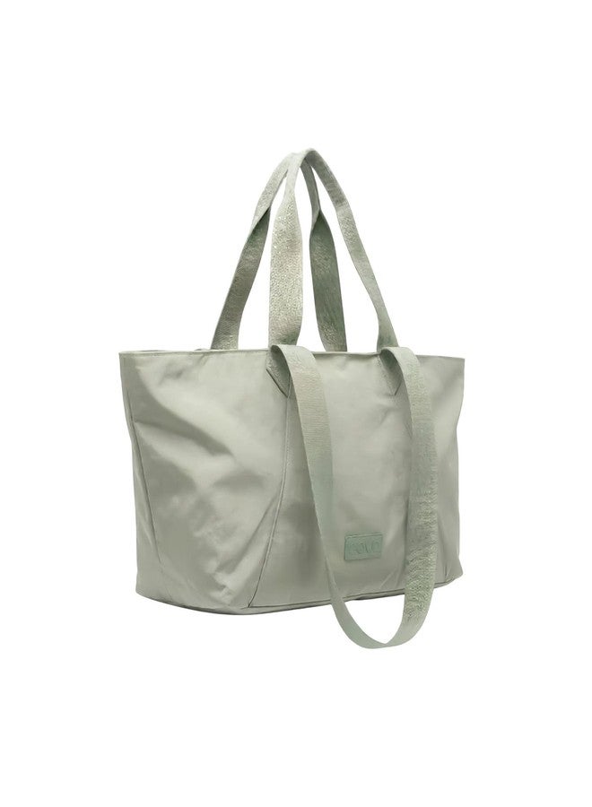 CAVA Essential Tote Bag for Women | Lightweight Nylon Gym & Swim Tote | Spacious Everyday Carry Bag with Dual Straps & Towel Holder (Sage Green, Medium) - Image 2