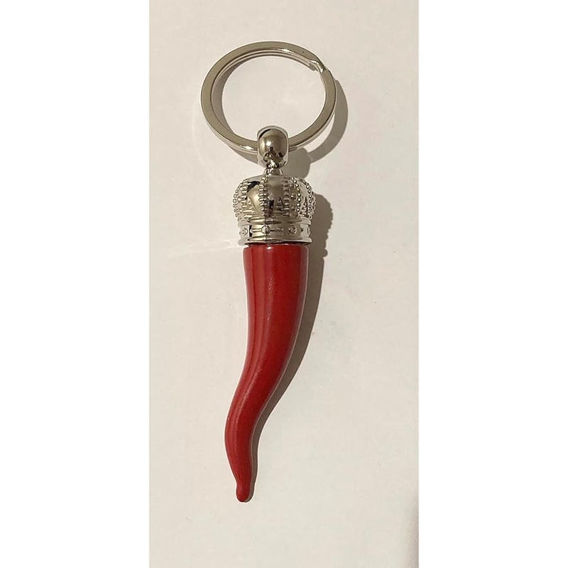 Napoli Italian Luck Charm - Small Horn Silver - Image 1
