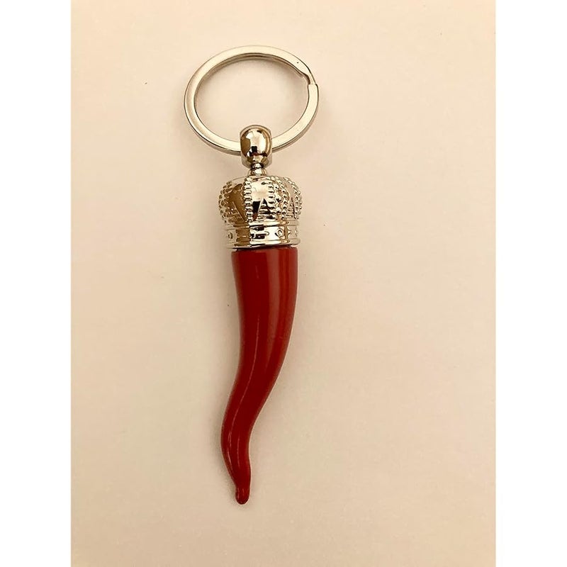 Napoli Italian Luck Charm - Small Horn Silver - Image 2