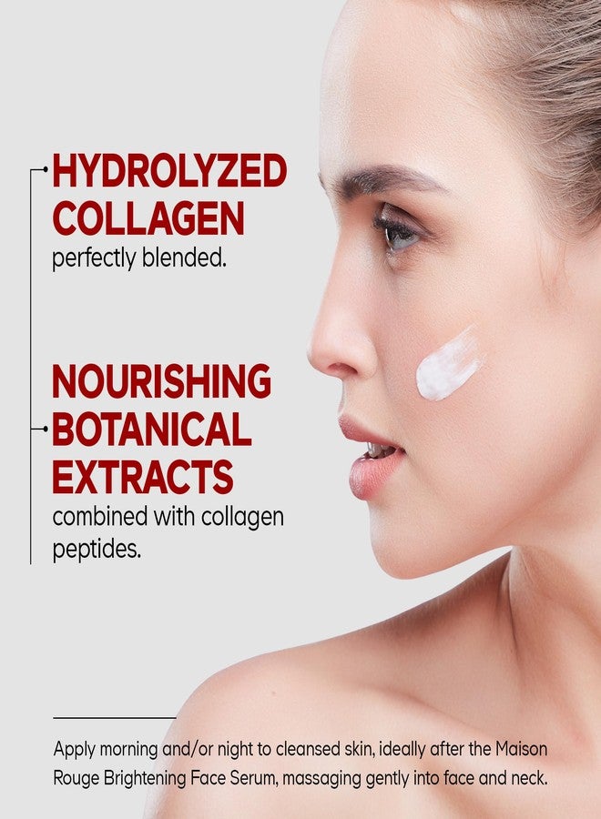 Codeage Maison Rouge Brightening Face Cream Glutathione Cream, Collagen Peptides, Vitamin E, CoQ10 - Radiance & Antioxidant Complex - Refillable - Paraben- Free - All Skin Types - 1.7 fl oz - Image 3