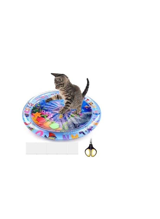 CAT - Pet Water Sensory Mat for Cats & Dogs – Interactive Splash Pad & Cooling Play Mat for Pets – Fun Water Play for Indoor & Outdoor Use// pet water play mat - Image 1