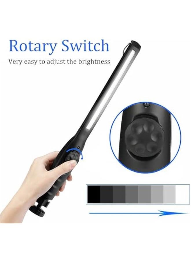 Generic LED Rechargeable Work Light Super Bright Magnetic Flashlight for Camping Car Repair Emergency (2 PCS)  - Image 4
