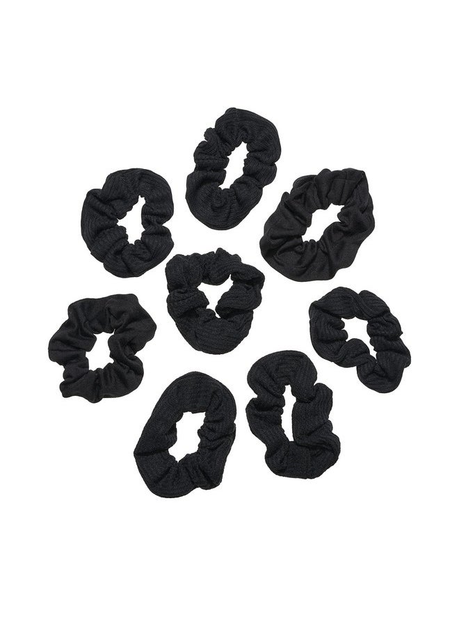 Goody - Ouchless Scrunchie Black 8 Count (Pack Of 1) - Image 1