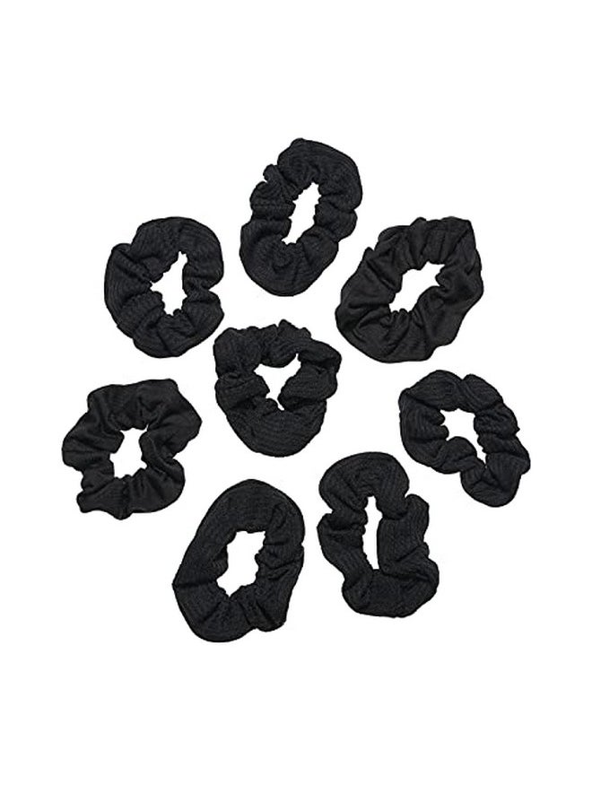 Goody - Ouchless Scrunchie Black 8 Count (Pack Of 1) - Image 1