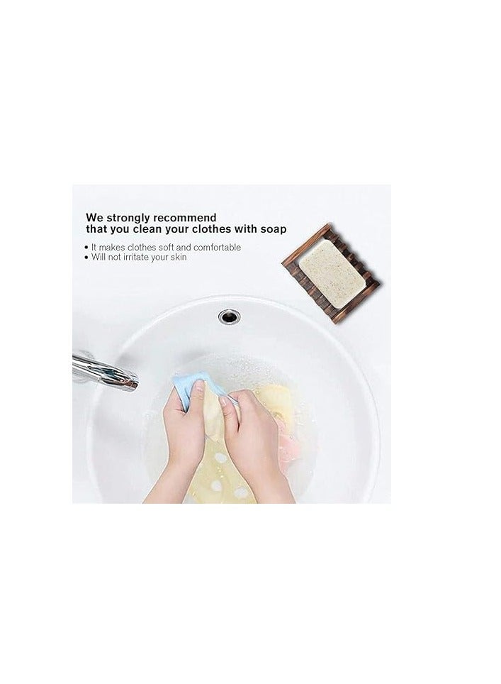 Cool Baby COOLBABY Wooden Soap Dish Bamboo Holder Sink Deck Box Tray 2PCS - Image 3