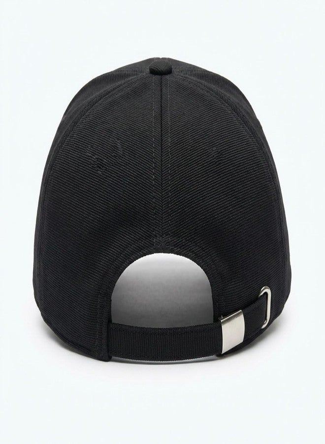 TOP TRICK Girls Stylish Cap/Graphic Print Caps for Girls & Womens/Sports Baseball Adjustable Cap for Girls & Women-1pcs Black - Image 5