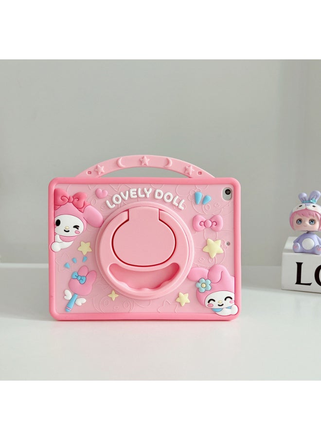 Protective Cover 10.2 Apple Tablet Ipad10/silicone Mini1/2/3 Soft Pro4/5air Generation Shell-Color:360 Portable Pen Slot Pink Melody-Applicable Model:Pro11 Inch 2018/2020/2021/2022  - Image 1