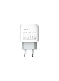 إل دينو شاحن LDNIO A3312 Micro EU USB شحن سريع 17 وات محول شاحن السفر للهاتف المحمول  - Image 2