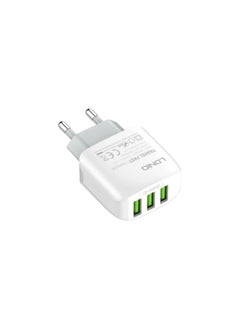 إل دينو شاحن LDNIO A3312 Micro EU USB شحن سريع 17 وات محول شاحن السفر للهاتف المحمول  - Image 4